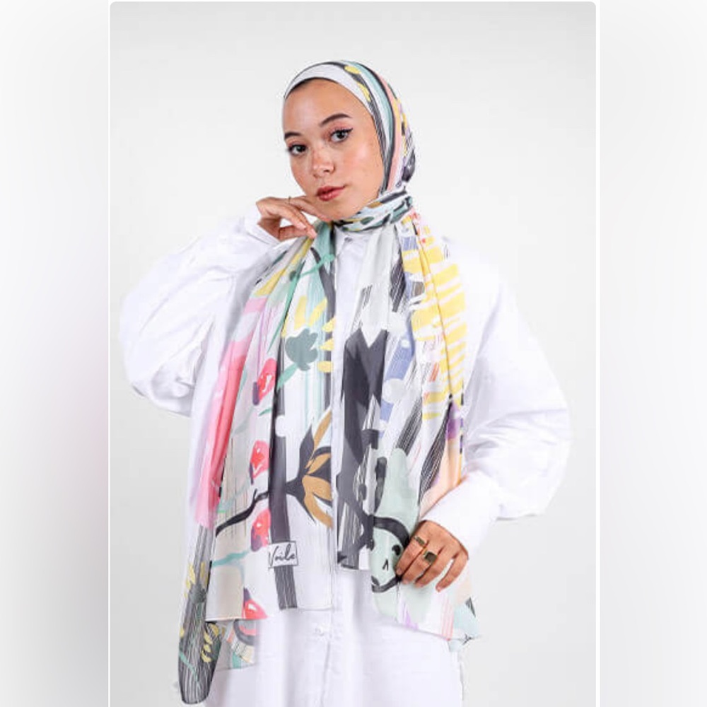 Printed chiffon Scarf